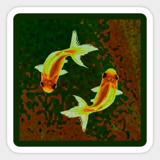 Feng Shui Goldfish Sticker